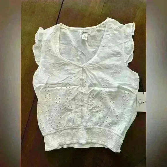 NWT Molly Jane White Top Size Small - Picture 2 of 3